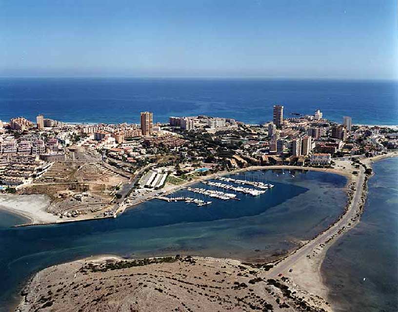 Isla del Ciervo en el Mar Menor. Foto años 90