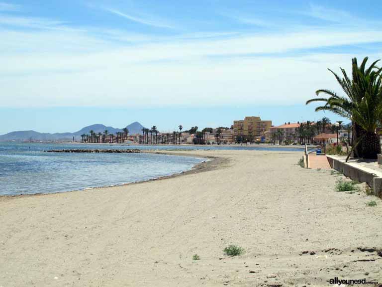 Playa Los Urrutias. Playas del Mar Menor