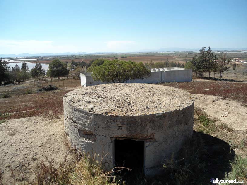 Senda Cabezo del Carmolí en los Urrutias. Antiguas baterías militares