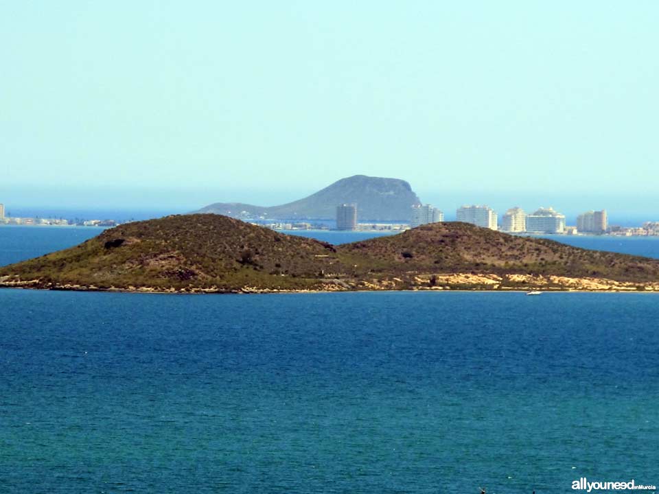 Senda Cabezo del Carmolí en los Urrutias. Isla Perdiguera e Isla Grosa 