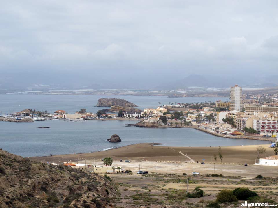 Sagrado Corazón de Jesús. Views of Puerto de Mazarrón