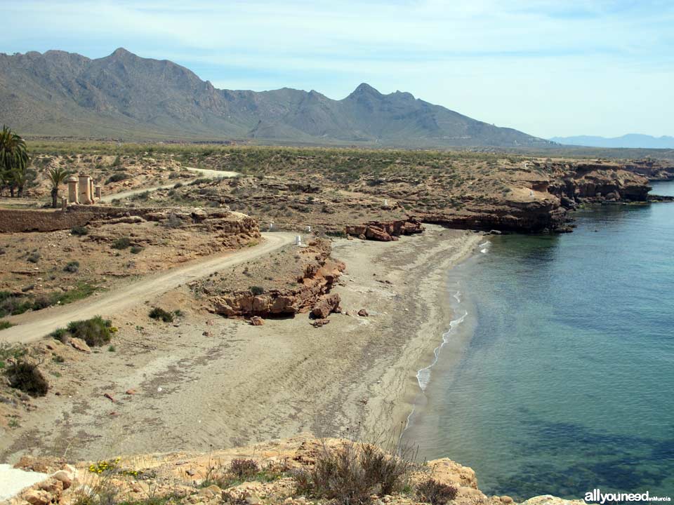 Beaches in Mazarrón. Jondón del Fondón Beach