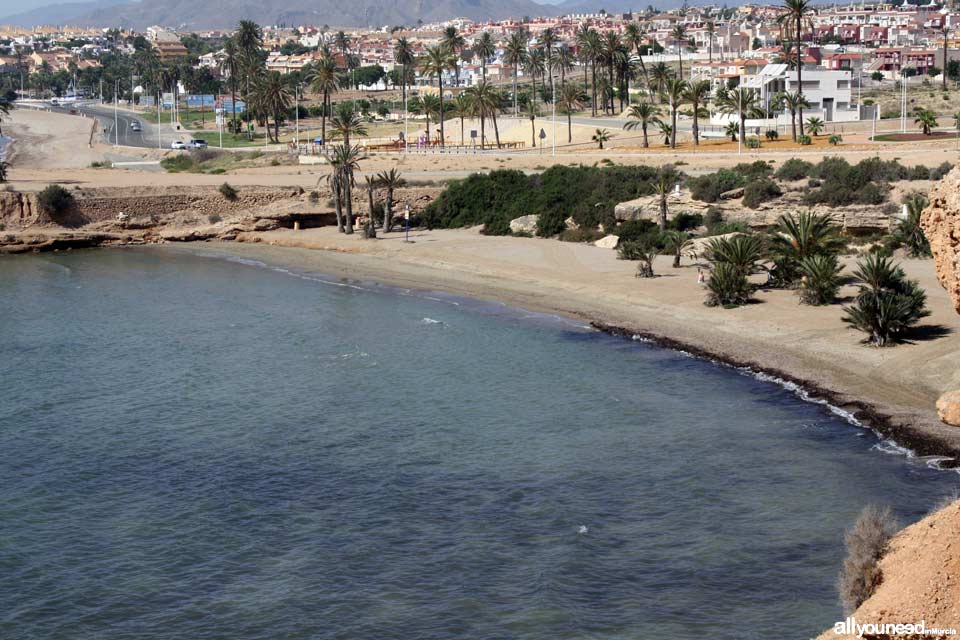 Beaches in Mazarrón. Negra Beach