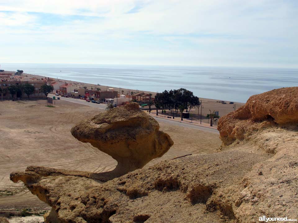 Playa de Bolnuevo y erosiones