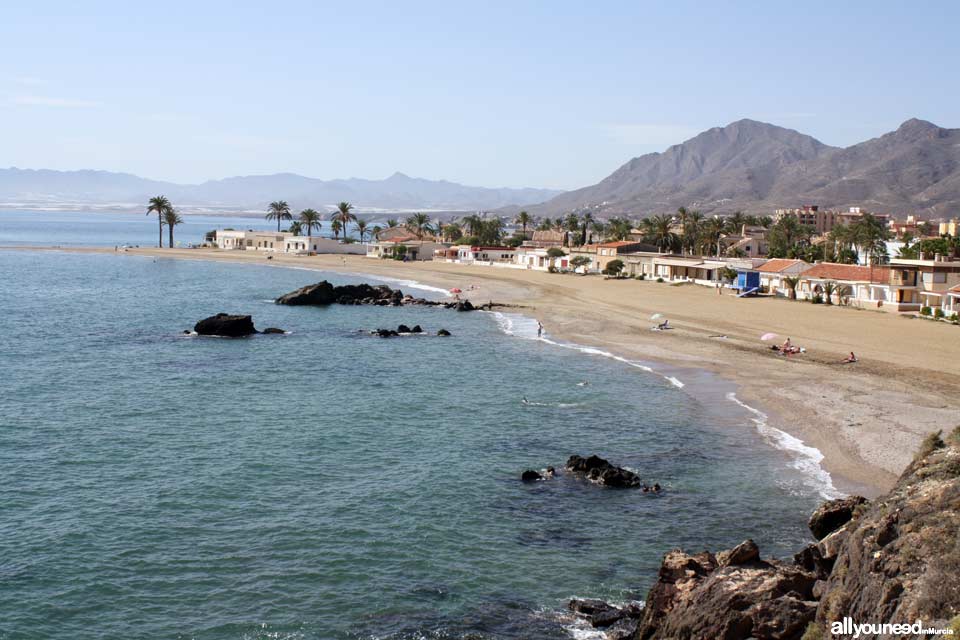 Beaches in Mazarrón. Nares Beach