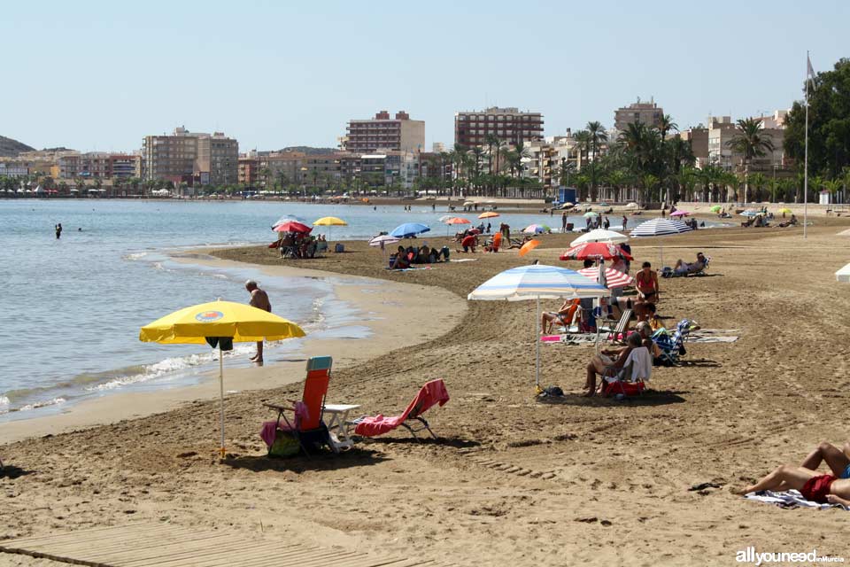 Beaches in Mazarrón. Rihuete Beach