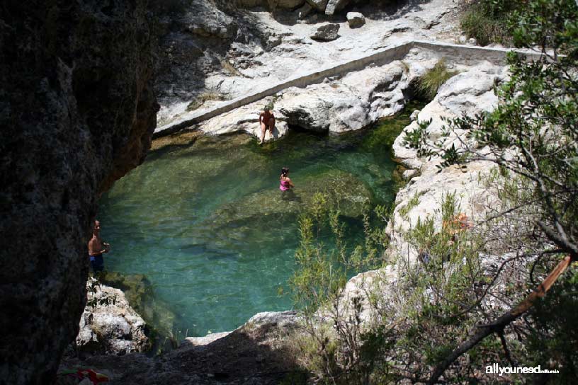 Estrecho de la Puerta y Baños de Somogil en Moratalla