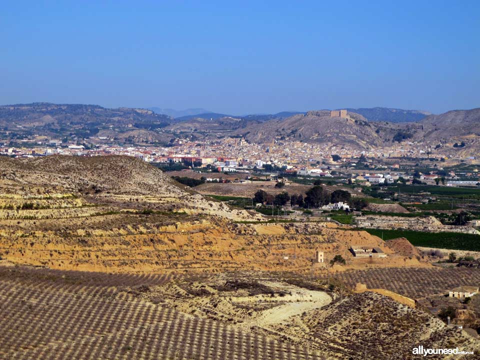 Alcalá Castle in Mula. Murcia. Panoramic view