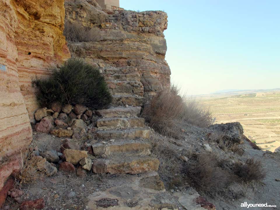 Castle of Alcalá in Mula. Get Directions. Stairs to the castle