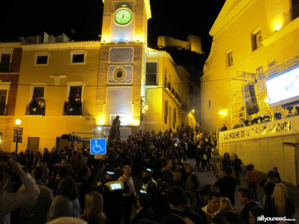 Plaza del Ayuntamiento. Noche de los tambores