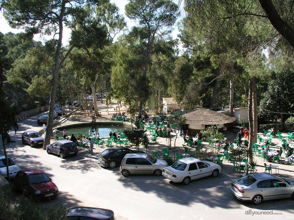 Centro de Visitantes el Valle en Murcia. Área recreativa la Balsa