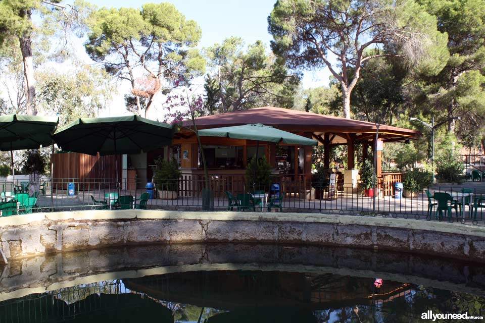 Centro de Visitantes el Valle en Murcia. Área recreativa la Balsa