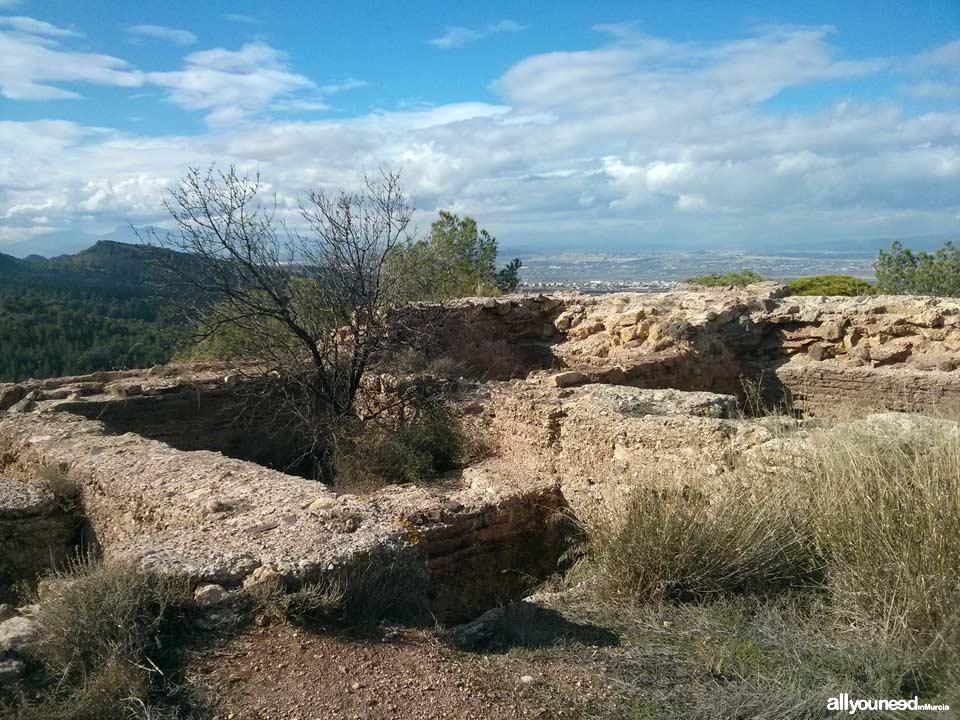 Castillo del Portazgo. Parte alta. Puerto de la Cadena. | Castillos de Murcia