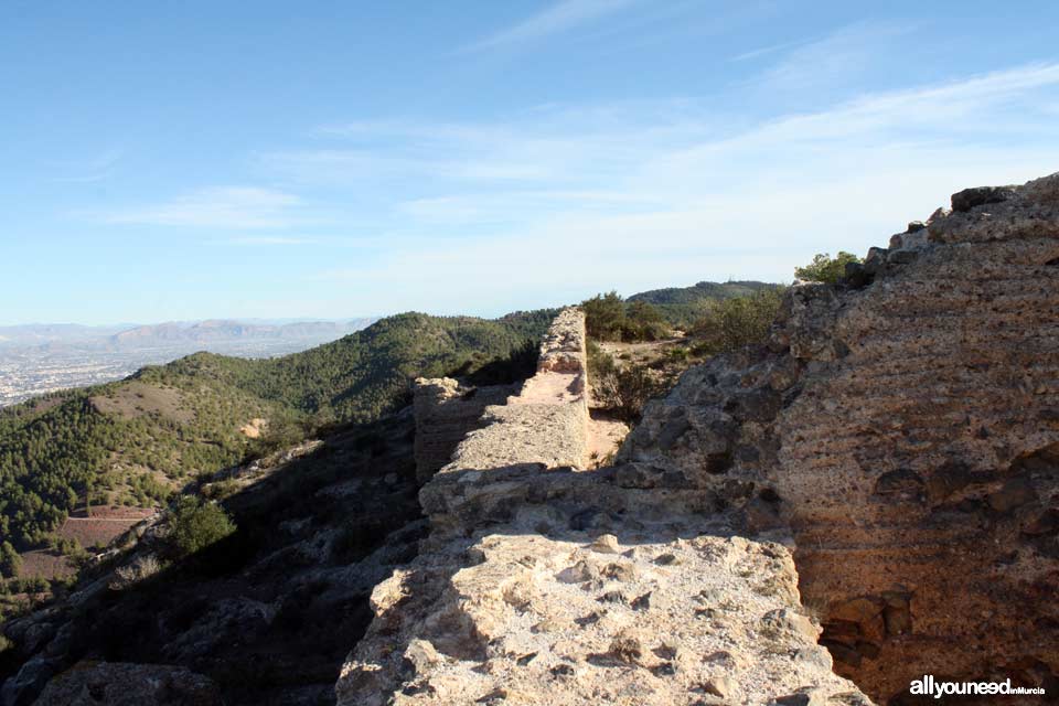 Castillo de la Asomada. Puerto de la Cadena. | Castillos de Murcia