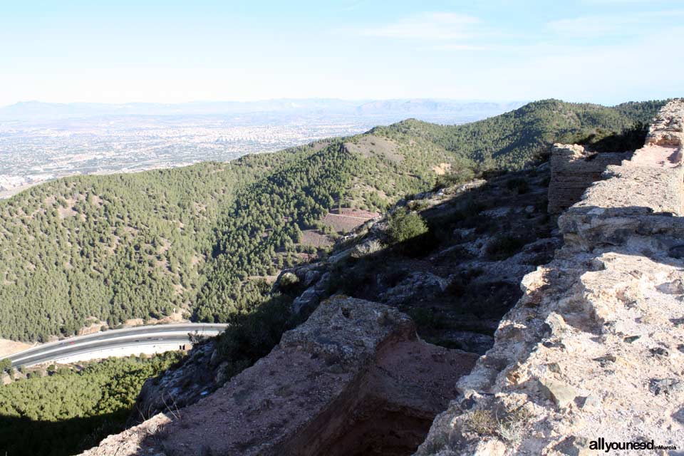 Castillo de la Asomada. Puerto de la Cadena. | Castillos de Murcia