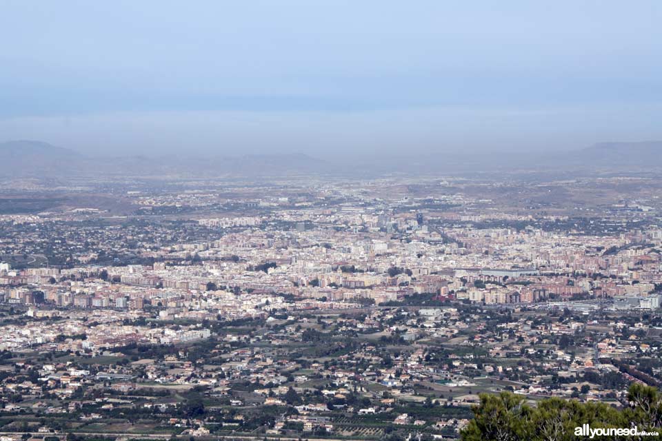 Panorámicas de Murcia. Mirador Santuario de la Fuensanta