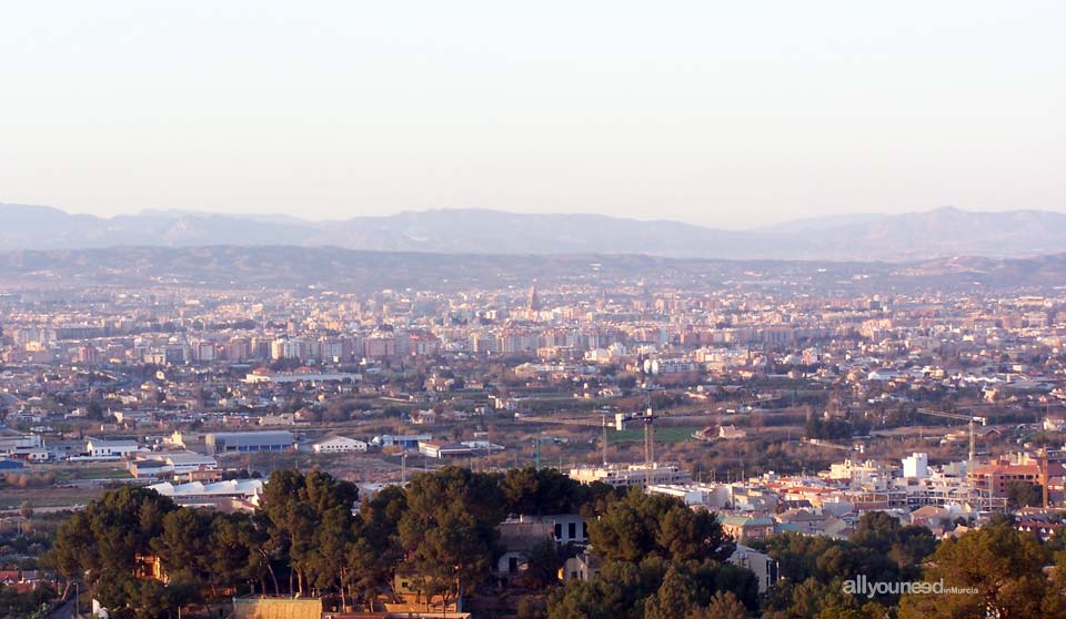 Panorámicas de Murcia. Mirador Santuario de la Fuensanta