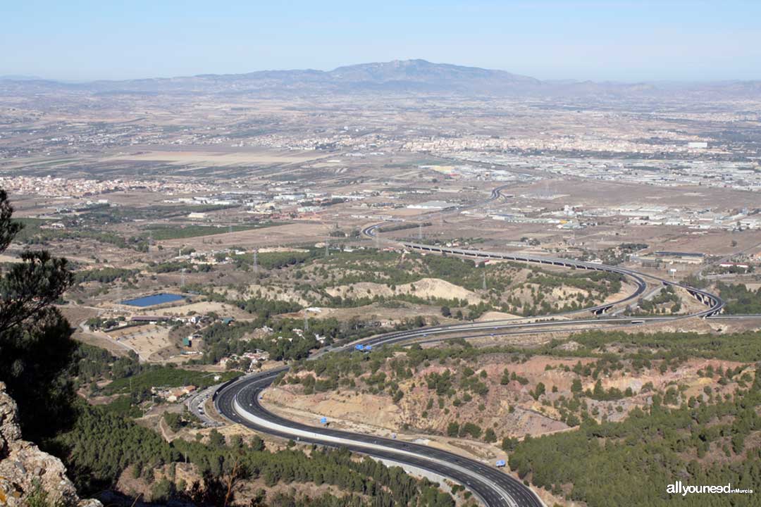 Panorámicas de Murcia. Vistas desde el castillo de la Asomada