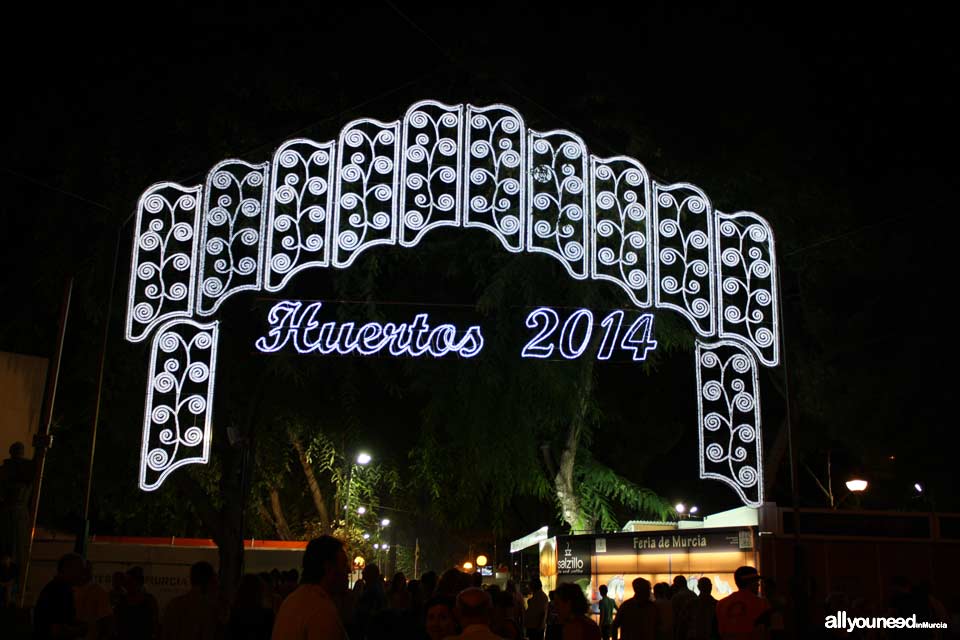 Feria de Septiembre en Murcia. Los Huertos del Malecón