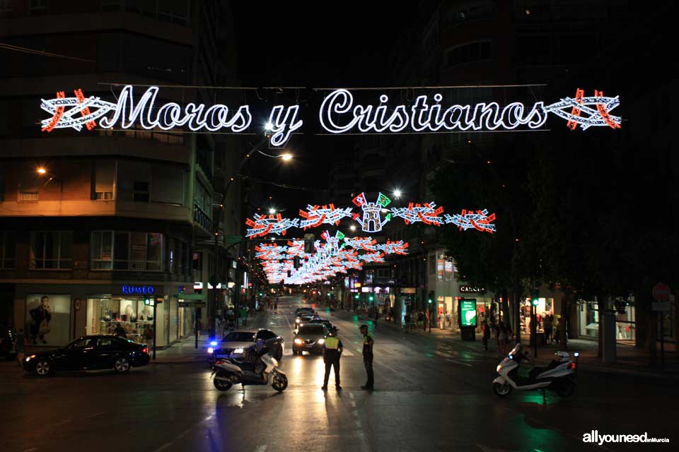 Feria de Septiembre en Murcia. Fiesta de Moros y Cristianos