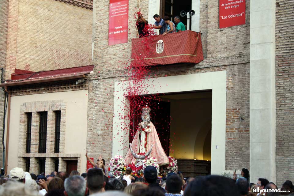 Feria de Septiembre en Murcia. Virgen de la Fuensanta