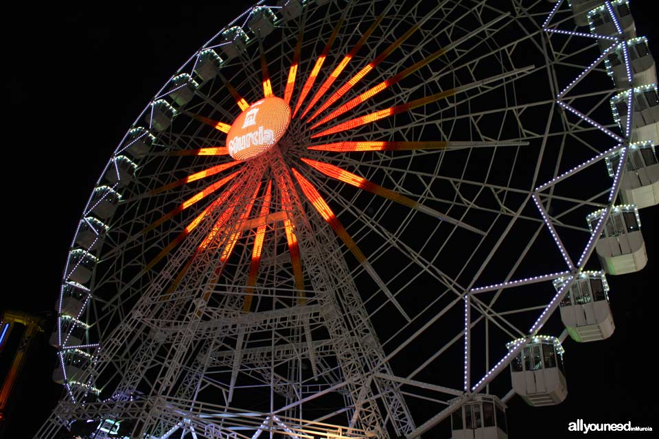 Feria de Septiembre en Murcia. Feria de atracciones