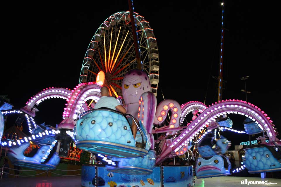 Feria de Septiembre en Murcia. Feria de atracciones