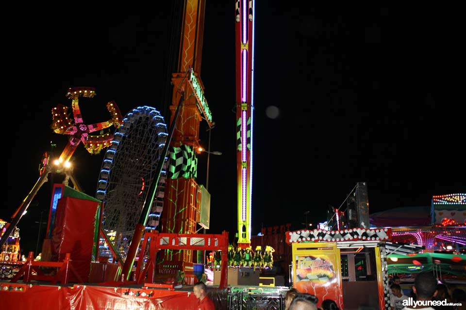 Feria de Septiembre en Murcia. Feria de atracciones