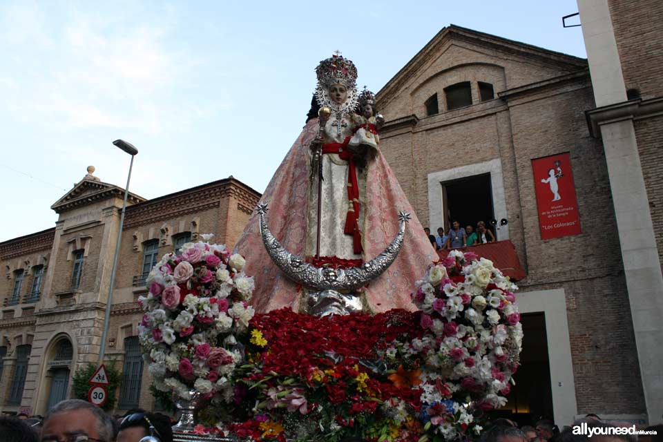 Feria de Septiembre en Murcia. Virgen de la Fuensanta