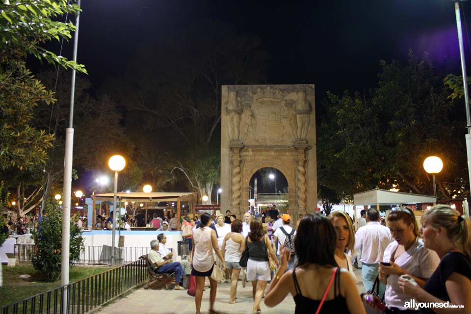 Jardín del Malecón en Murcia Feria de Septiembre