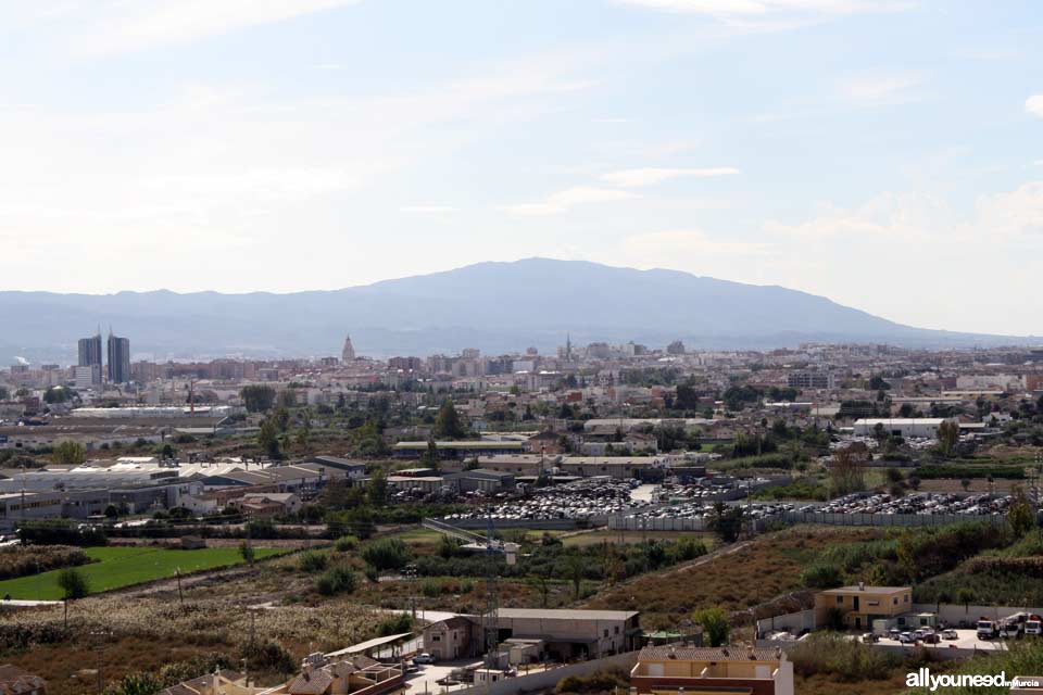 Monteagudo Castle. Murcia. Panoramic views of Murcia