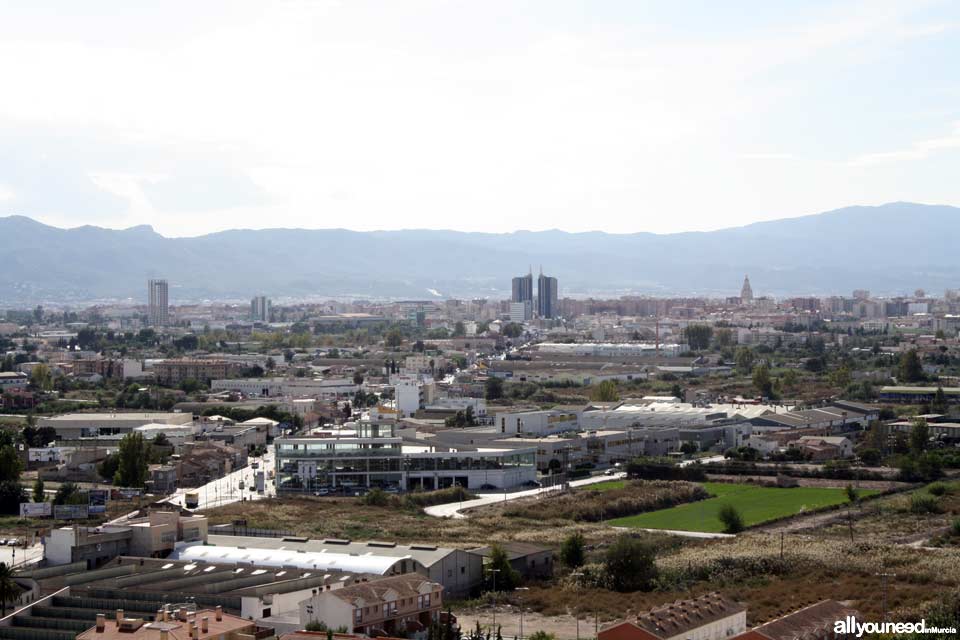 Monteagudo Castle. Murcia. Panoramic views of Murcia