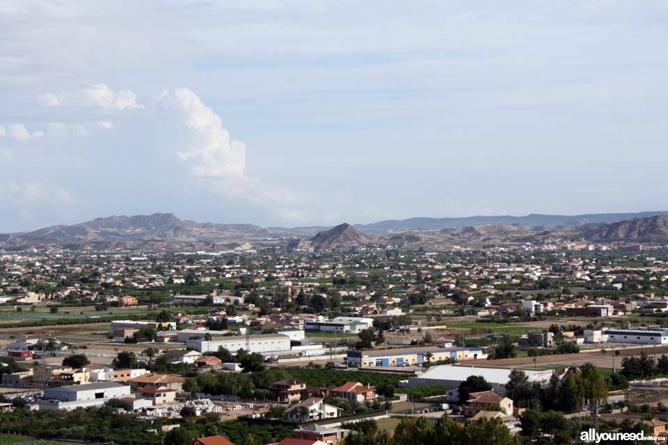 Monteagudo Castle. Murcia. Panoramic views of Murcia