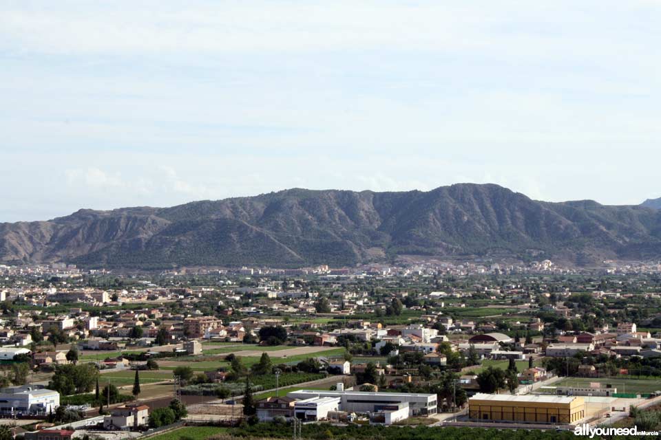 Monteagudo Castle. Murcia. Panoramic views of Murcia