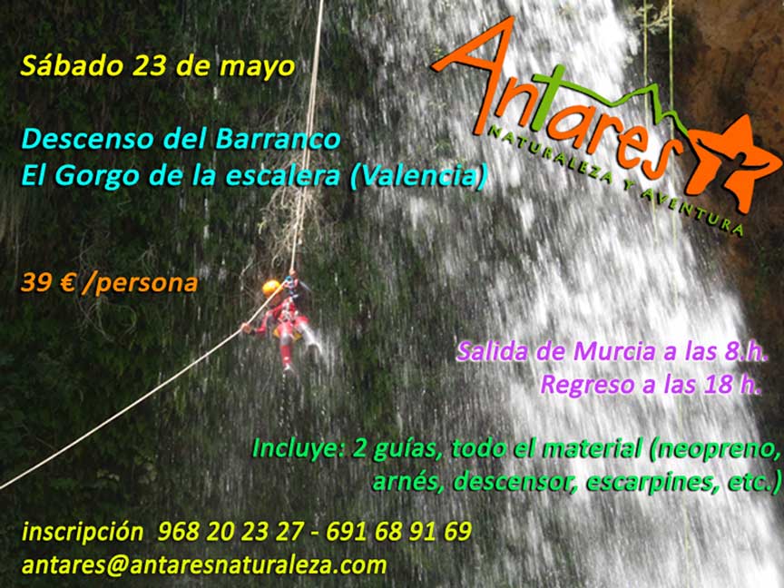 Descenso del Barranco el Gorgo de la Escalera