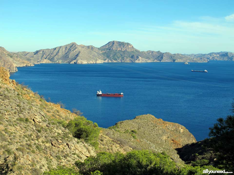 Bahía de Cartagena vista desde Cabo Tiñoso