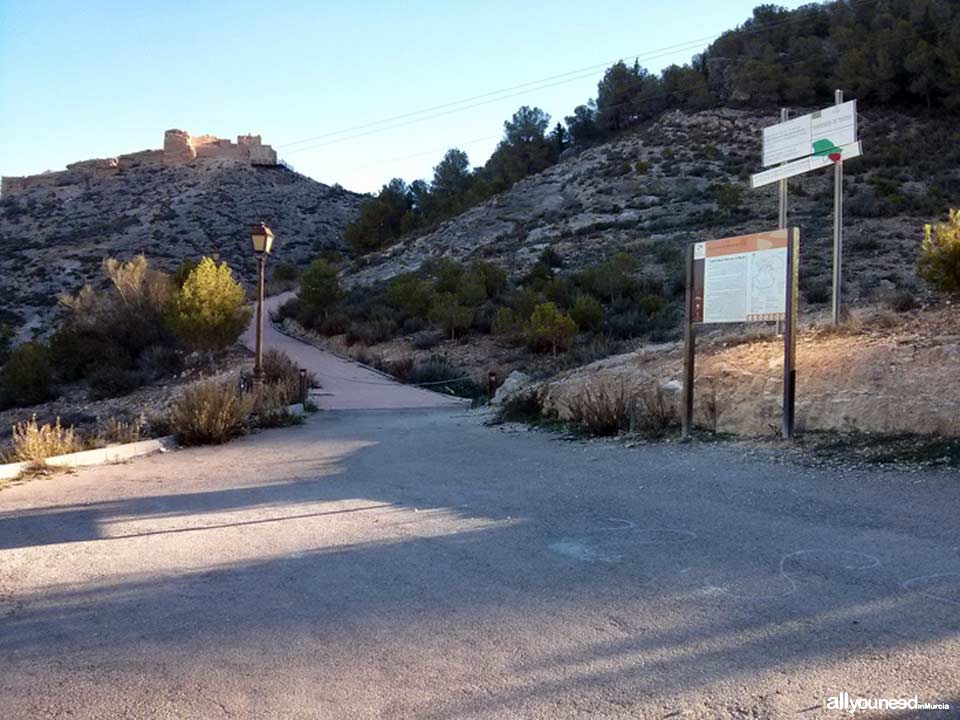 Ruta del Castillo de Pliego y el Cairel PR-MU77. Inicio sendero