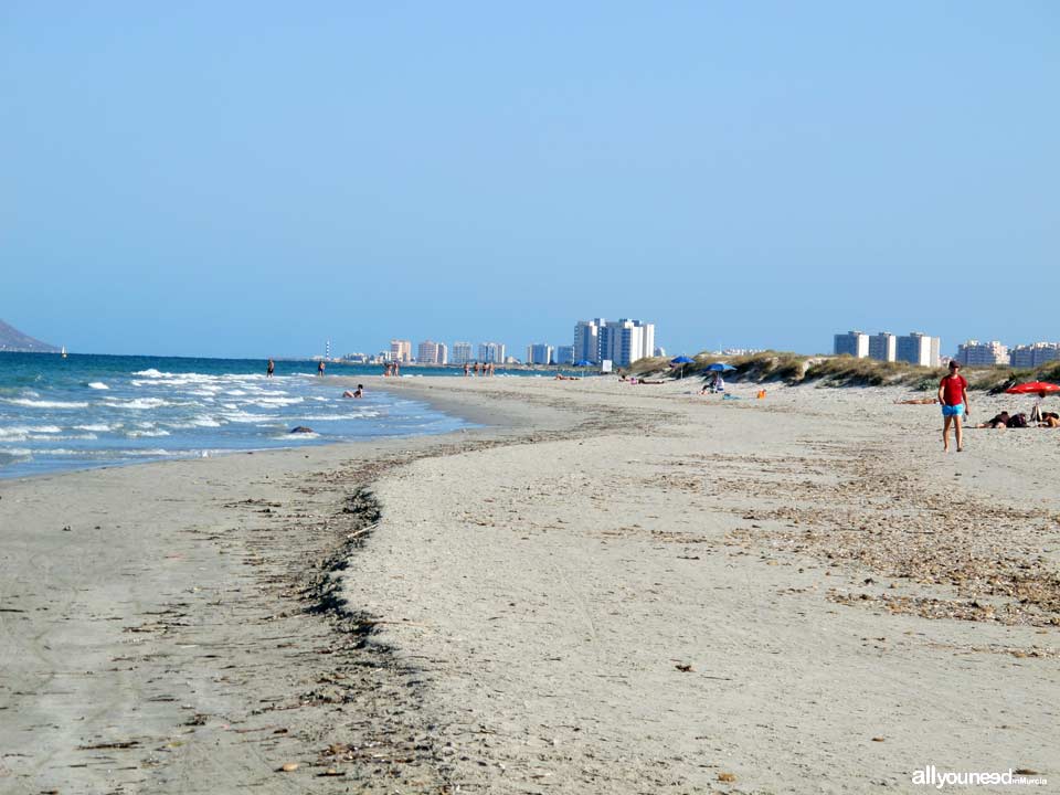 Playa de la Barraca Quemada. Playas de San Pedro del Pinatar