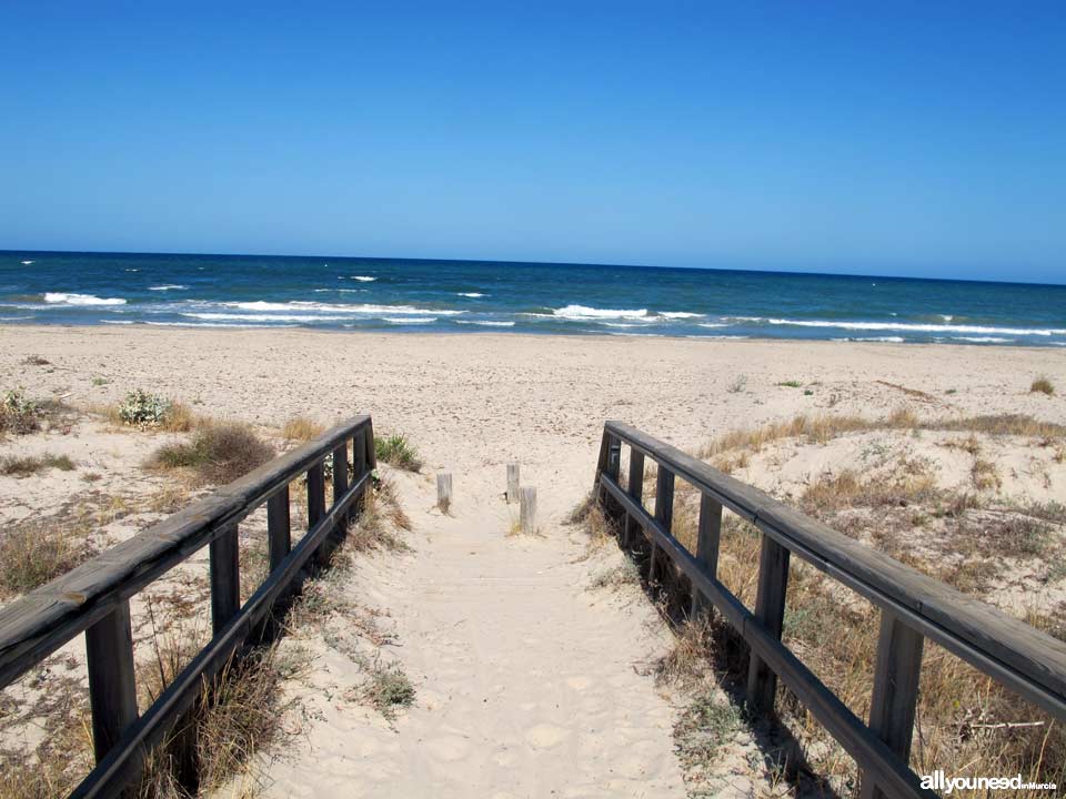 Playa de Torre Derribada en San Pedro del Pinatar