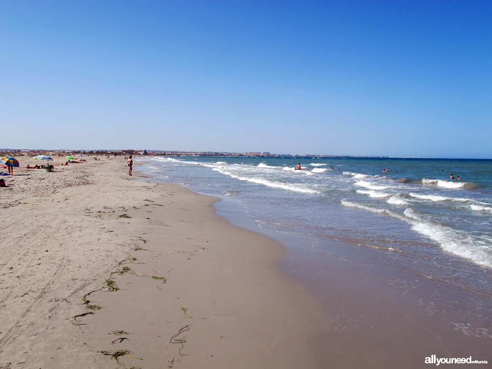 Playa de Torre Derribada en San Pedro del Pinatar