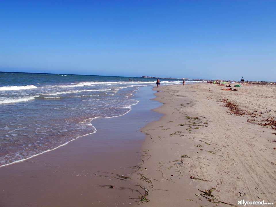 Playa de Torre Derribada en San Pedro del Pinatar