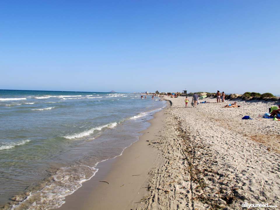 Playa de Las Salinas en San Pedro del Pinatar