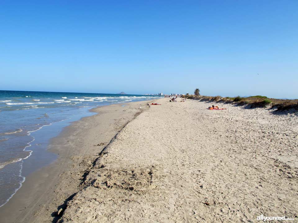 Playa de Las Salinas en San Pedro del Pinatar