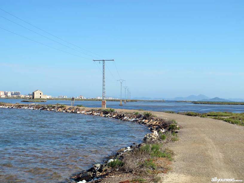 Las Encañizadas path in San Pedro del Pinatar