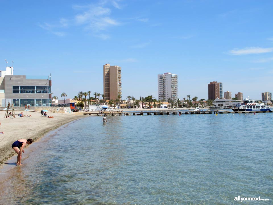 Playas de Murcia. Playa de Barnuevo en Santiago de la Ribera. San Javier 