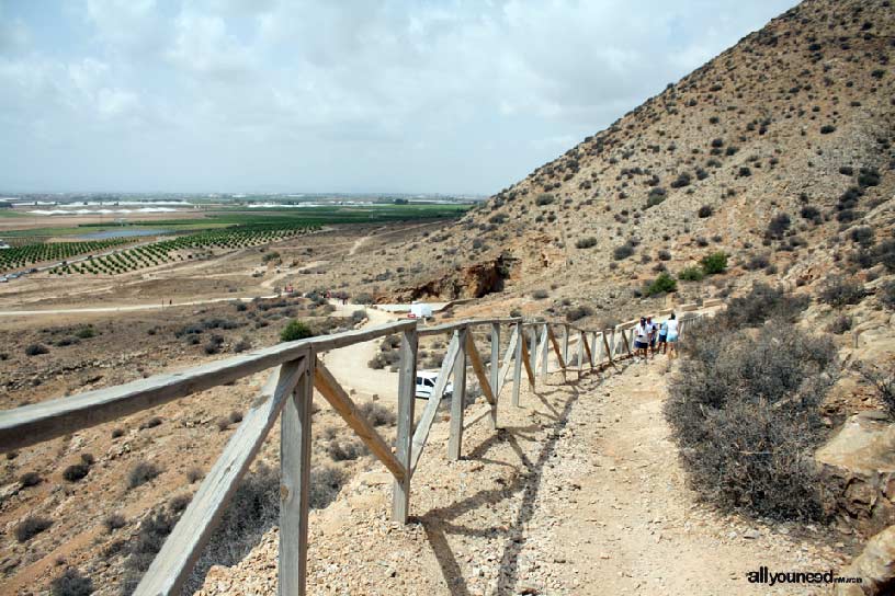 El Cabezo Gordo in Torre Pacheco. Access to Sima de las Palomas