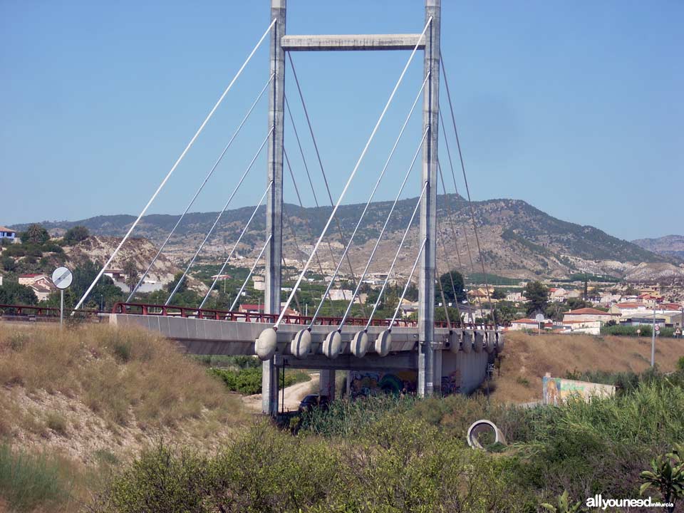 Unveiling landscapes in the Valley of Ricote. Archena. Puente colgante