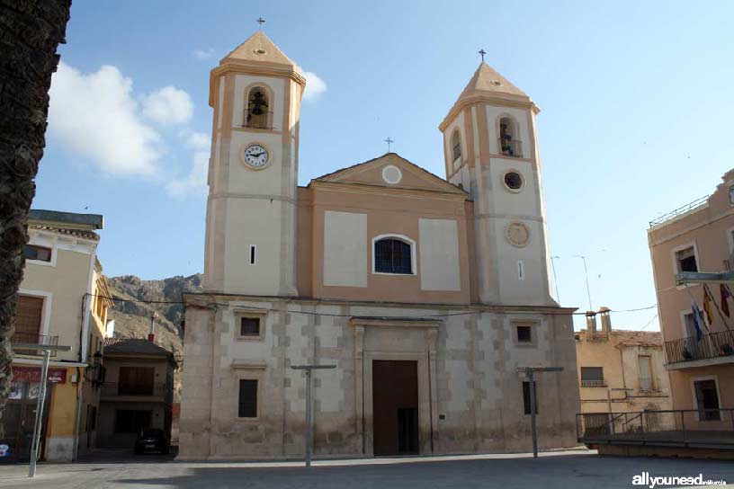 Our Lady of Assumption Church in Villanueva del río Segura -Murcia-