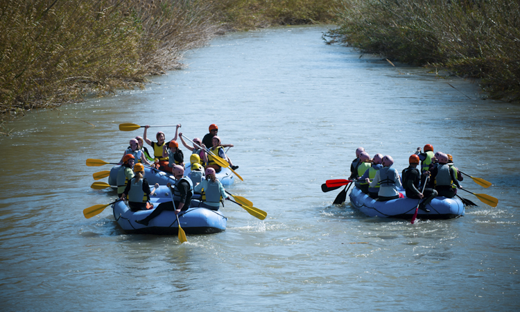 Active Tourism and Adventure in Murcia. Rafting along Segura River