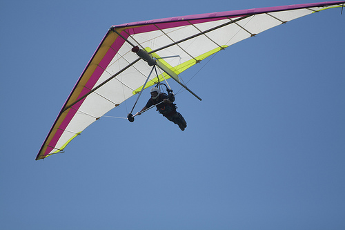 Hang Gliding. Paragliding